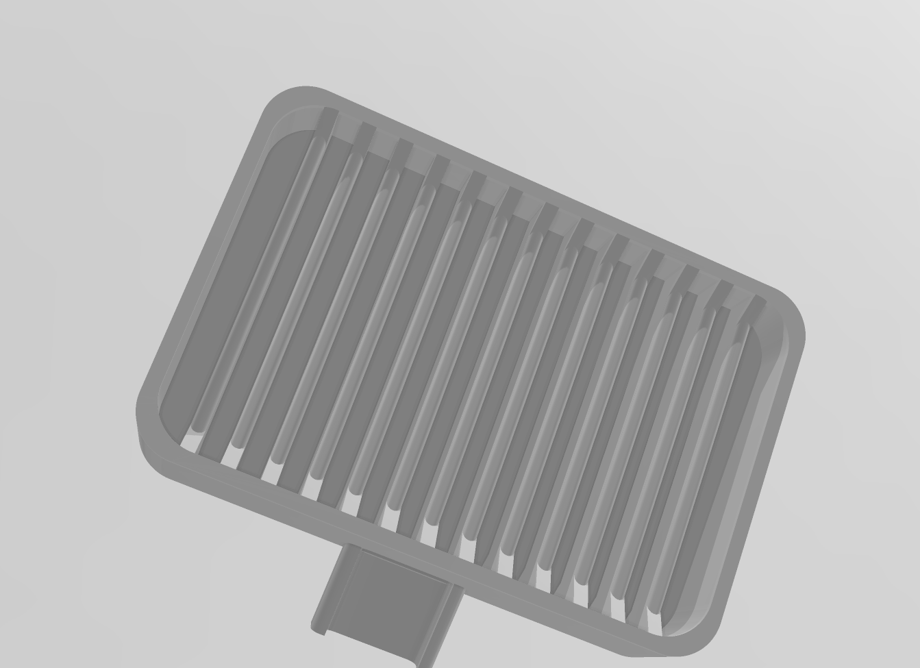 Self-Draining Soap Dish